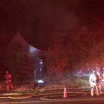 Firefighters responded and put out a house fire in the 200 block of M Street Northeast early Wednesday morning. COURTESY PHOTO, VRFA