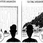 Reporter cartoon, Frank Shiers