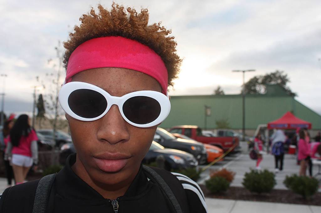 Auburn&rsquo;s Taivion Gamble comes dressed for the occasion. MARK KLAAS, Auburn Reporter