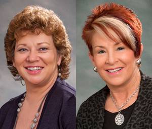 Nancy Backus, left, and Largo Wales. FILE PHOTOS