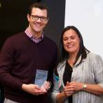 Sen. Joe Fain, R-Auburn, receives the Legislator Award from Jennifer Stuber of Forefront Suicide Prevention. COURTESY PHOTO