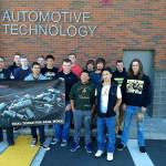 Auburn School District automotive students after the grant award was announced. COURTESY PHOTOS