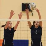 The Ravens Anna Maracich, left, and Calley Heilborn. RACHEL CIAMPI, Auburn Reporter