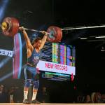 Harrison Maurus, 17, of Auburn, breaks the International Weightlifting Federation youth world record in the clean and jerk with a lift of 425.49 pounds at the World Weightlifting Championships in Anaheim, Calif., on Saturday, Dec. 2. COURTESY PHOTO, Joseph McCray, LiftingLife/USA Weightlifting