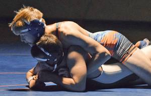 Lions pin down Trojans in league dual meet opener