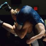 Auburns 182-pound Cole Washburn carries Auburn Riversides Jonathan Richards during their match Wednesday. Washburn won by first-round pin. RACHEL CIAMPI, Auburn Reporter