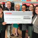 Jacksons Food Stores donated a total of$183,573.52 to the coalitions against domestic violence. COURTESY PHOTO