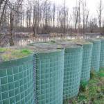 Each wet winter King County crews install a temporary flood barrier along the White River in Pacific that helps decrease the risk of flooding in nearby neighborhoods. RACHEL CIAMPI, Auburn Reporter