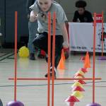 Gavin Donermeyer, 7, takes on the Gym Guyz obstacle course at the Healthy Auburn Resource Expo. MARK KLAAS, Auburn Reporter