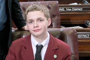 Arnett serves as page for Sen. Fain