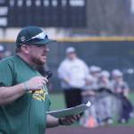 Auburn Little League President Zeb Olson makes some opening-day announcements. MARK KLAAS, Auburn Reporter
