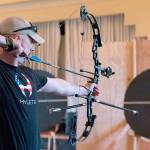 U.S. Navy Nurse Corps Officer, Lt. Carl Hill, a 1994 graduate of Auburn High School, practices his marksmanship for the upcoming Department of Defense Warrior Games. COURTESY PHOTO
