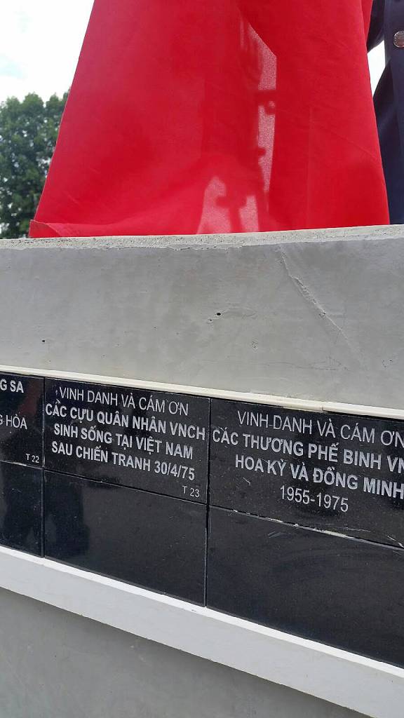 This tiled-section of the American-Vietnamese memorial bears the names of veterans who fought in the conflict, which came to an official end in 1975. ROBERT WHALE, Auburn Reporter