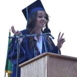 Student Speaker Victoria Cegielski speaks to the graduating class. RACHEL CIAMPI, Auburn Reporter