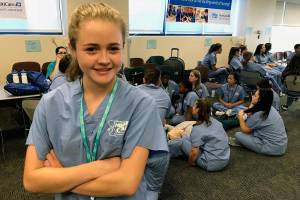 Students getting a hands-on opportunity, a real-life look