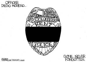 Reporter cartoon, Frank Shiers