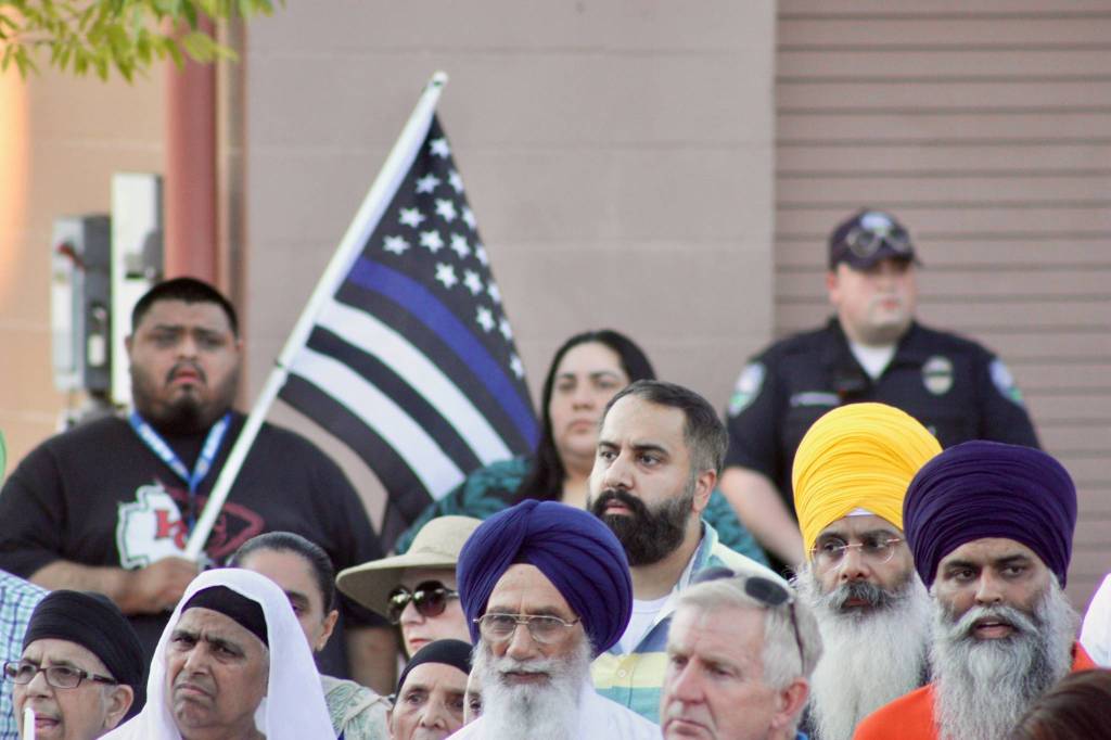 Supporters of all walks come to honor fallen Kent Police Officer Diego Moreno. MARK KLAAS, Kent Reporter