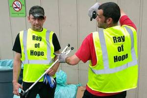 Give-and-take approach on homelessness