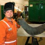 Auburns Adam Mitten, a Thomas Jefferson High School graduate and a former Marine, has found a home as a Waste Management technician. COURTESY PHOTO, WM