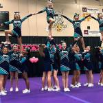 The Aunurn Ravens Elite Squad grabbed second in the Junior (ages 14 and under) Non-Tumble division. COURTESY PHOTO