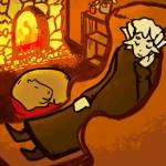 Robin Scheers Pancakes, offers a touching moment between a dog and its master as both scarf on pancakes. COURTESY IMAGE