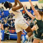 Auburn Mountainviews Azaria Johnson delivers a shot during NPSL Olympic play against Auburn on Thursday. Johnson finished with 11 points. RACHEL CIAMPI, Auburn Reporter
