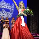 Amanda Enz waves to the audience after being chosen Miss Auburn for 2019 at the scholarship program at the Auburn Performing Arts Center on Saturday night. RACHEL CIAMPI, Auburn Reporter