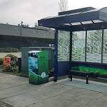 New Metro bus shelter brings comfort to people on the go