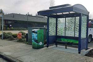 New Metro bus shelter brings comfort to people on the go
