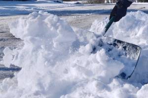 Snow gives way to rain