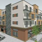 Successor to Heritage Building: 66 apartments, 6 stories high