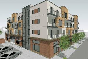 Successor to Heritage Building: 66 apartments, 6 stories high