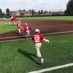 Little Leaguers dart onto the synthetic field at Auburn High School for opening day ceremonies last year. Brannan Parks main ballfield, an important venue for league games, will get new turf, suitable for year-round play. ROBERT WHALE, Auburn Reporter