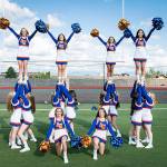 Auburn Mountainviews cheer squad mastered many routines this season on the state and national stages. COURTESY PHOTO, Bob Sheldon
