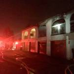 VRFA firefighters work to extinguish a four-plex fire early Wednesday morning that displaced 14 people. COURTESY PHOTO, VRFA