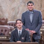 Auburn’s Bowers serves as a page for Rep. Valdez