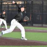 Auburn starter Evan Jilbert delivers a pitch during Mondays game. RACHEL CIAMPI, Auburn Reporter