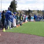 Little League teams at the ceremony. RACHEL CIAMPI, Auburn Reporter