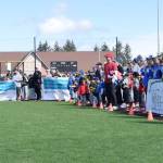 Little League teams at the ceremony. RACHEL CIAMPI, Auburn Reporter