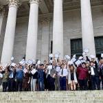 High school seniors from across the state participate in Washington STEM Signing Day on Friday in Olympia. COURTESY PHOTO, Washington STEM