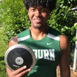 Auburns Omar Young, the defending district champion, captured the All-City discus (154-9) and shot put (personal-record 48-2¼) titles. MARK KLAAS, Auburn Reporter