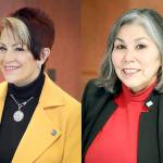 Auburn City Councilmembers Largo Wales, left, and Yolanda Trout-Manuel. FILE PHOTOS, city of Auburn