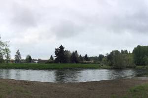 Community park along the river