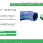 Screenshot from Aquatherms website showing an example of the companys piping.