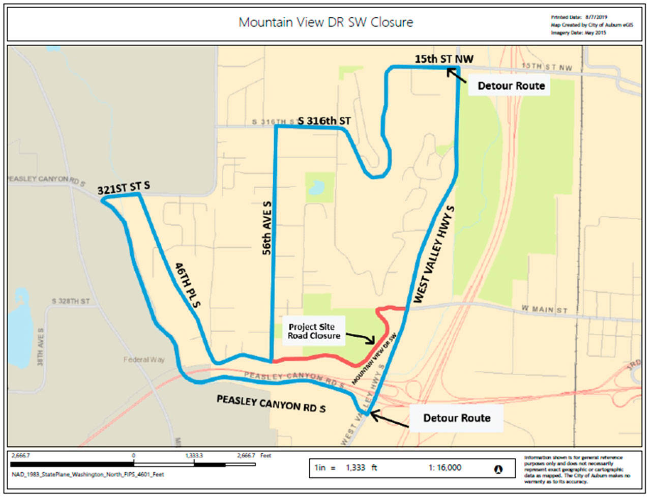 COURTESY MAP, city of Auburn