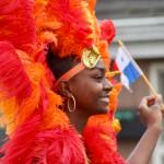 The Panama Folklore group from Seattle performs as they move down Main Street during the AuburnFest parade Saturday morning. MARK KLAAS, Auburn Reporter