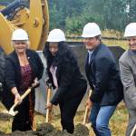 Local officials break ground on huge Green River levee project in Kent