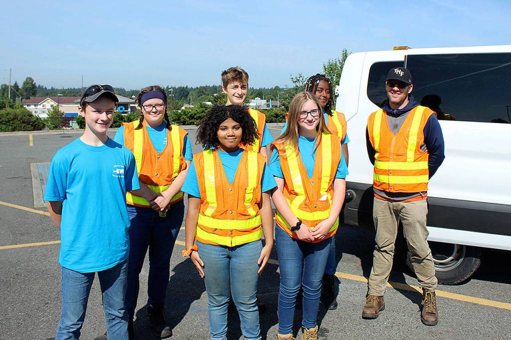 From left, back row: Madelyn Drangstveit, Eiler Wiggins, Jaliyah McKay, Ray Bissonnette. Front row: Jacob Tvzeciak, Ahjanae Proctor, Isabelle Parker. OLIVIA SULLLIVAN, Federal Way Mirror
