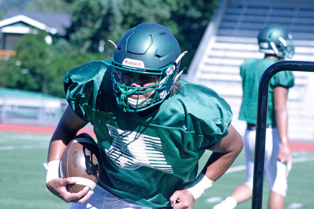 Senior running back and linebacker Ronna Brown will lead the way for Auburn this season. MARK KLAAS, Auburn Reporter