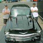 With the help of his father, Stan, left, Brian McGinnis, right, has emerged as a champion driver on the local drag strip. MARK KLAAS, Kent Reporter